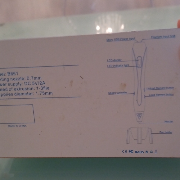 3D Stereo Printing Pen - Blue - Picture 2 of 8